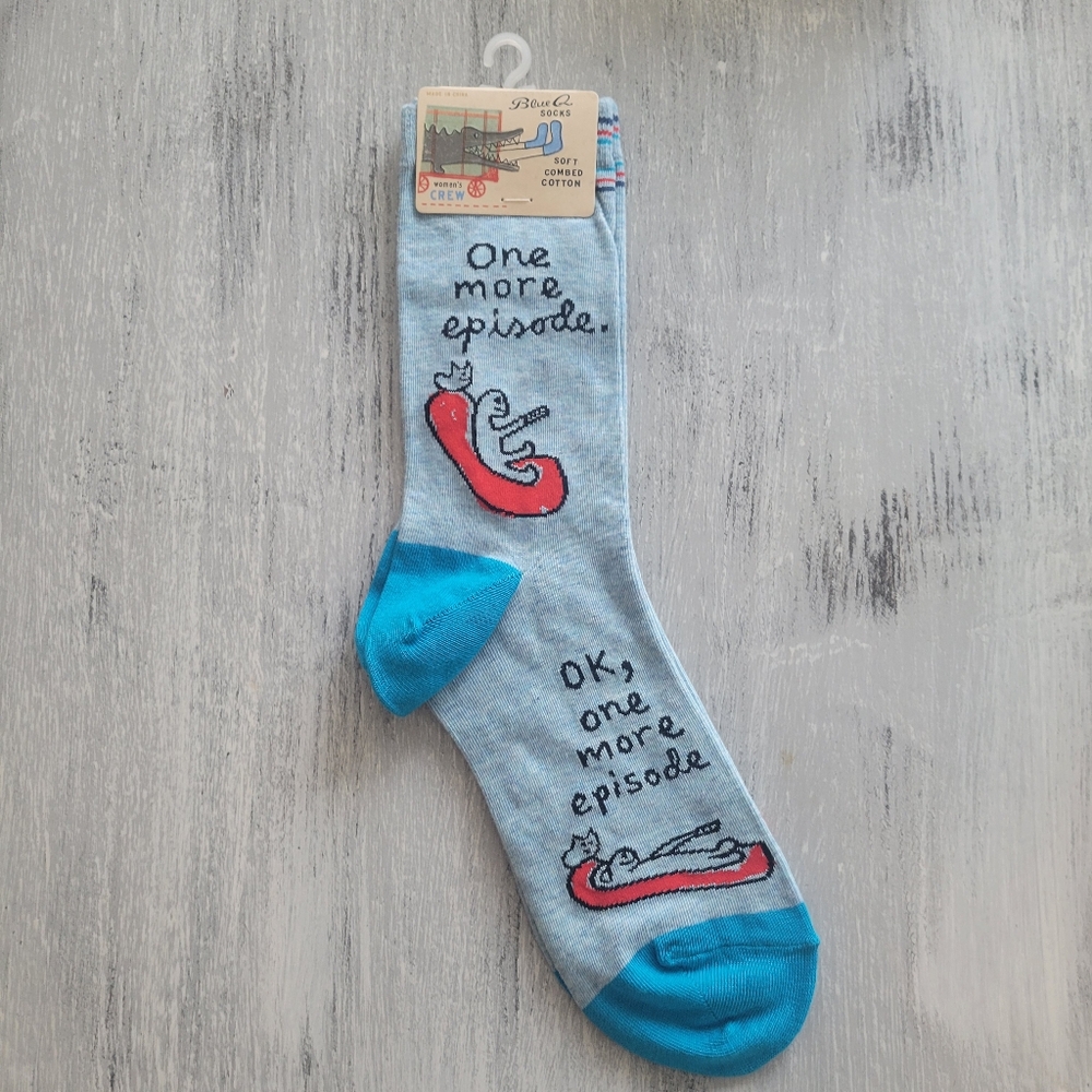 2/$15 One More Episode Crew Socks